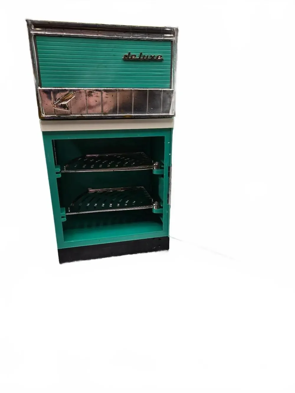 Vtg Barbie Deluxe Reading Toy Refrigerator, Dream Kitchen